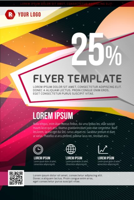 Modern design template showcasing Lorem Ipsum placeholder text in a structured grid format with neutral typography.