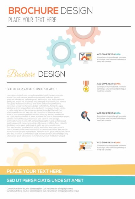 Clean, milestone-themed flyer layout highlighting a central headline, labeled modular zones, and minimalist design principles for versatile branding.