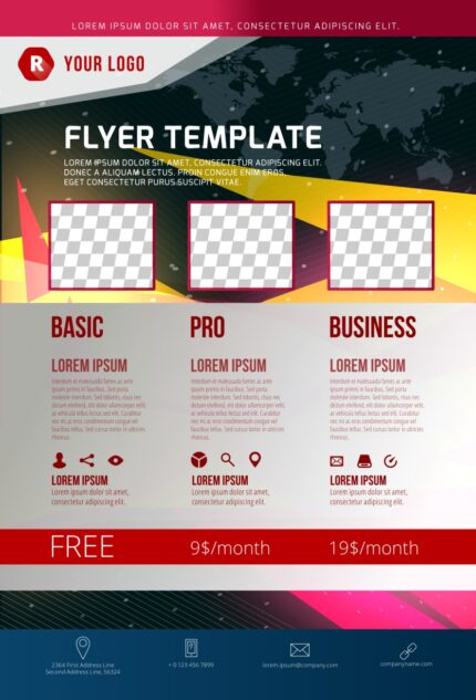 Modern design template showcasing Lorem Ipsum placeholder text in a structured grid format with neutral typography.