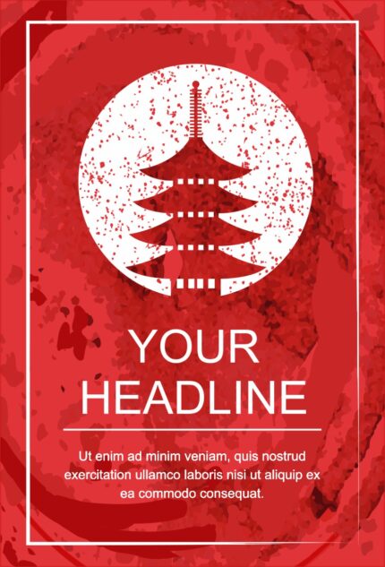 Design framework featuring a bold 'HEADLINE' section followed by organized Lorem Ipsum placeholder text (Ut enim ad minim veniam...) in a monochromatic, grid-aligned layout.