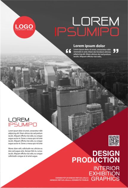 Modern design template showcasing Lorem Ipsum placeholder text in a structured grid format with neutral typography.