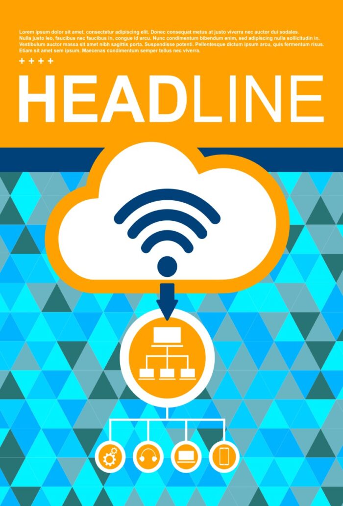 Business process design layout titled 'Learn your lack of service procedure', featuring traffic reduction strategies, cost-model comparisons, and a blank 'HEADLINE' section for customization.