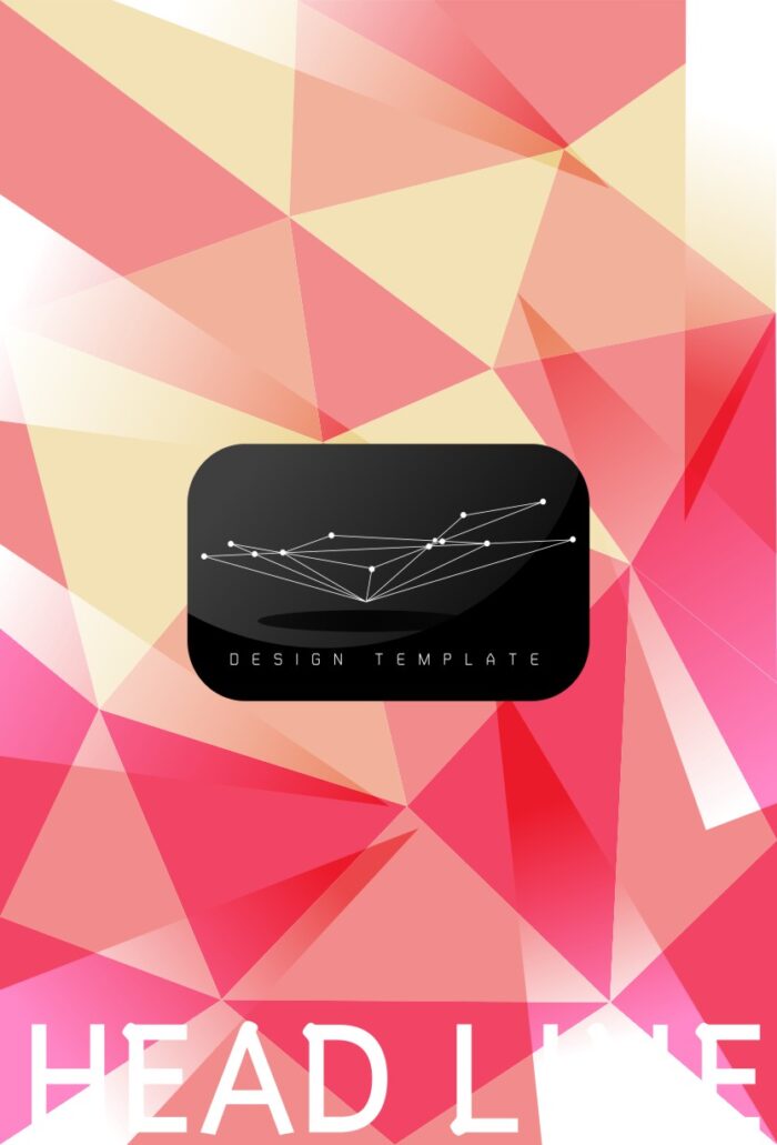 Minimalist template labeled 'DESIGN TEMPLATE' with a bold 'HEADLIFE' header, clean typography, and ample whitespace for branding or content integration.