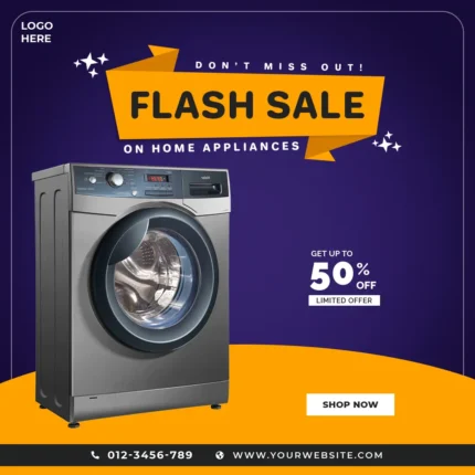 Flash Sale on Home Appliances Banner - Shop Now at Thetanzify.com